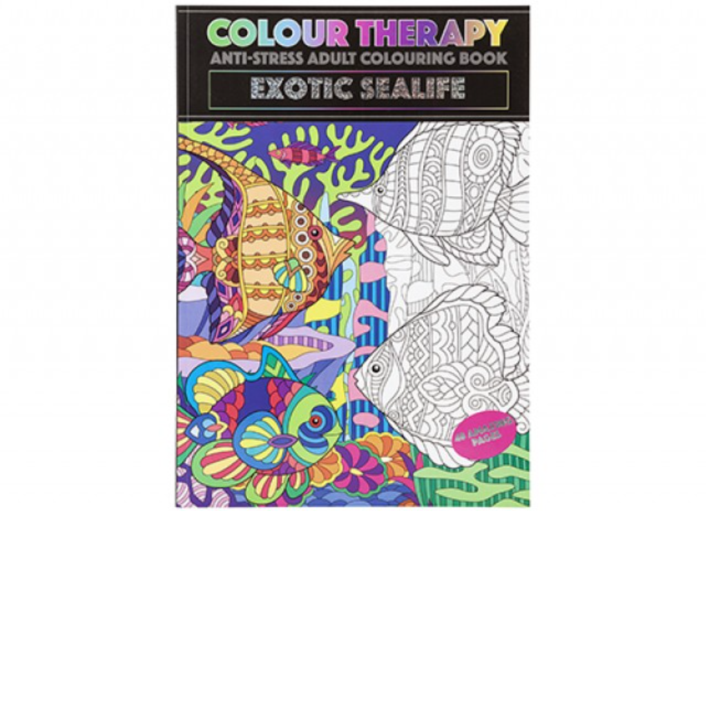 48 PAGE A4 COLOUR THERAPY BOOK SEA LIFE THEME